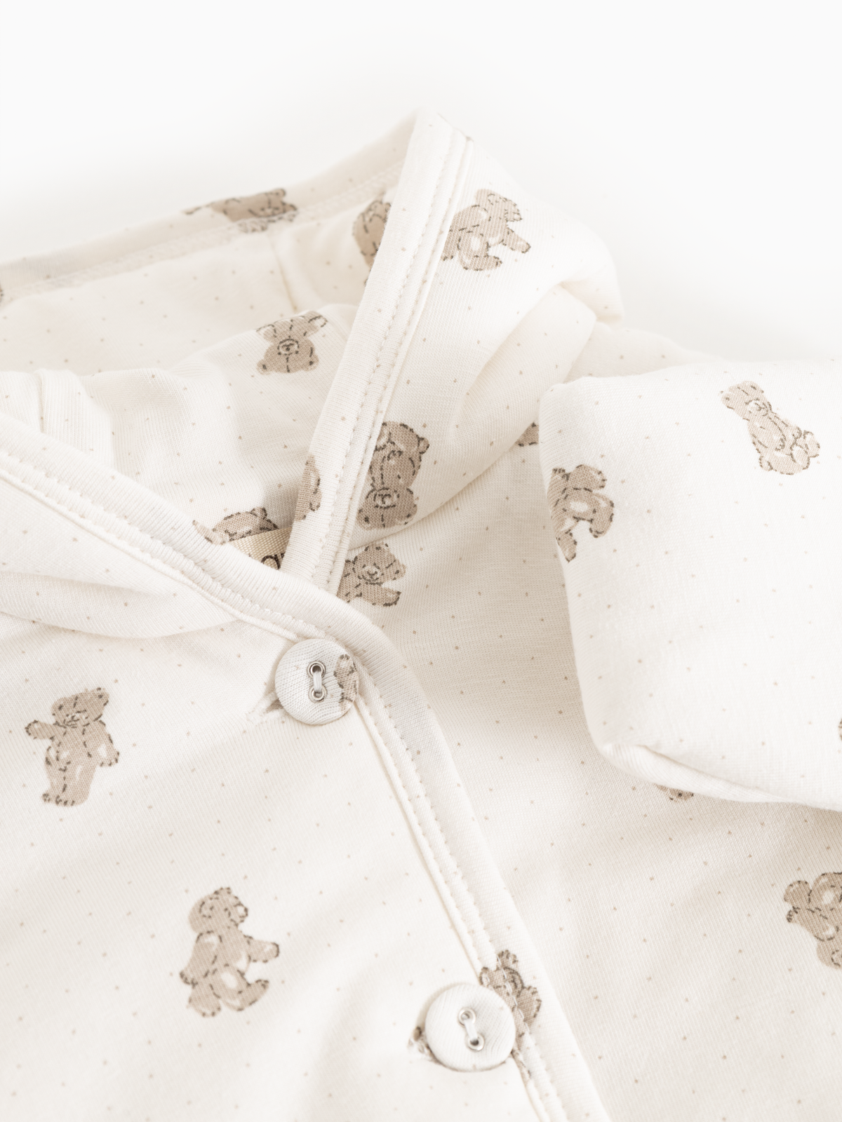 Gewatteerd babyjasje - Jula – Teddybears – Modal & biologisch katoen – MarMar Copenhagen