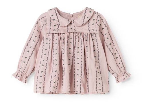 Blouse Tora – Dusty Purple Bloom – Light Embroidery – MarMar Copenhagen