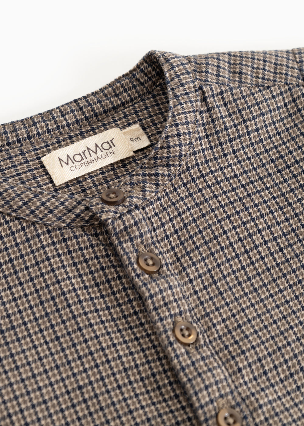 Totoro Overhemd – Structured Cotton – Houndstooth Check – MarMar Copenhagen