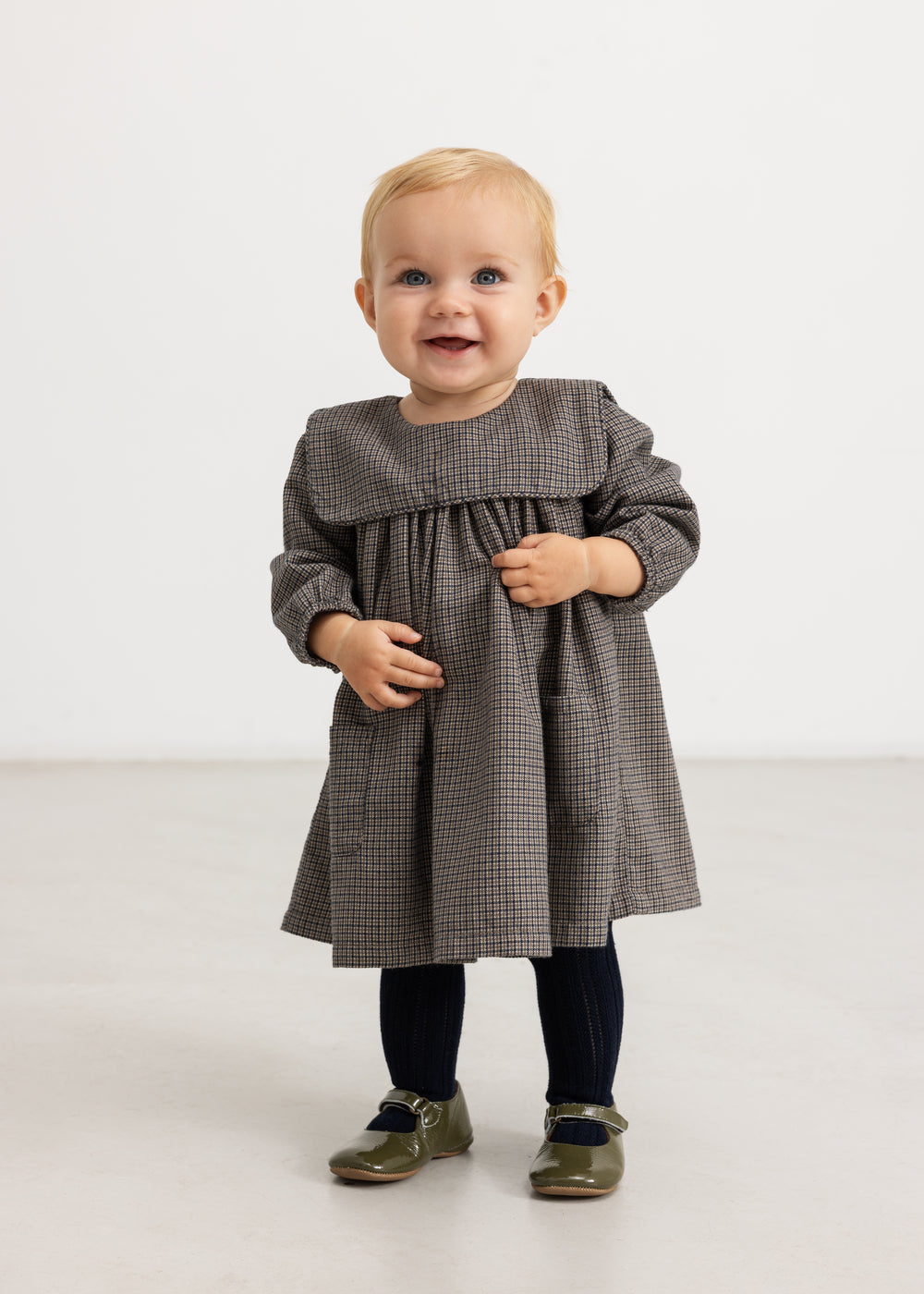 Dulle Houndstooth Check – Jurk – Structured Cotton – MarMar Copenhagen