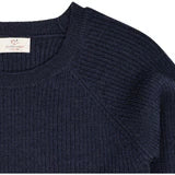 Gebreide Baby Trui - Merino Classic Rib Knit - Navy Blue - Copenhagen Colors - voorkant