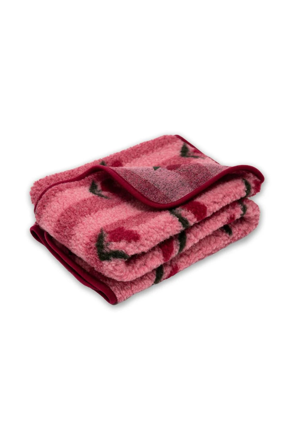 Thumbled Light Deken – Cherry Pattern – 100% Wol – Alwero