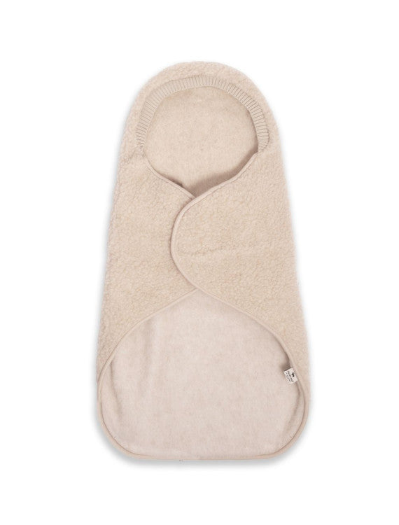 Wikkeldeken Wingy Uni Beige – 100% wol – Alwero