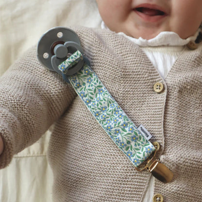 Pacifier Clip Biarritz - Handmade - Baby Bloom Clips