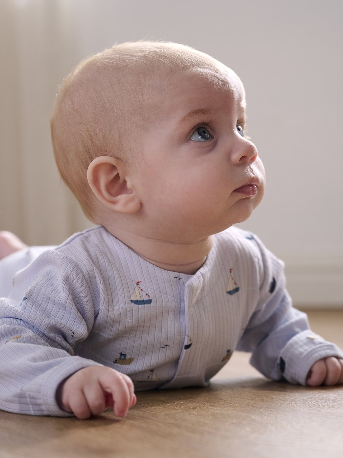 Sleepsuit/pajamas - Modal/cotton mix - Blue/Sailboats - Fixoni