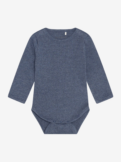 Romper - Modal/katoen - Donkerblauw/Vintage Indigo Melange - Fixoni