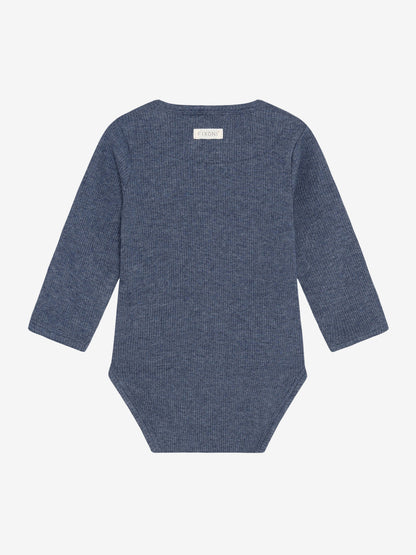 Romper - Modal/katoen - Donkerblauw/Vintage Indigo Melange - Fixoni