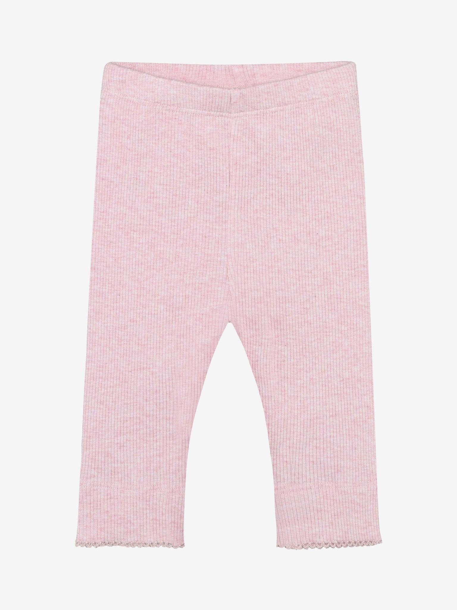 Legging - Modal/katoen - Roze/ Bleached Mauve Melange - Fixoni - productfoto