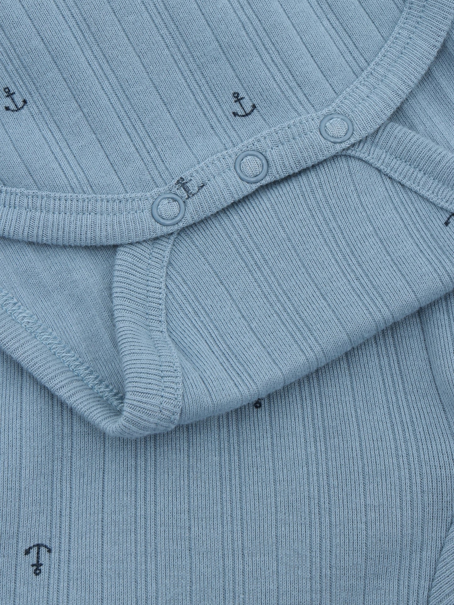 Romper Lange Mouw - Biologisch Katoen - Mountain Spring/Blauw - Fixoni