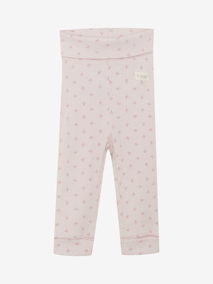 Leggings - Organic Cotton - Pink/Hushed Violet - Fixonia