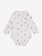 Overslagromper met konijnenprint – Pale Lilac – Biologisch katoen – Fixoni