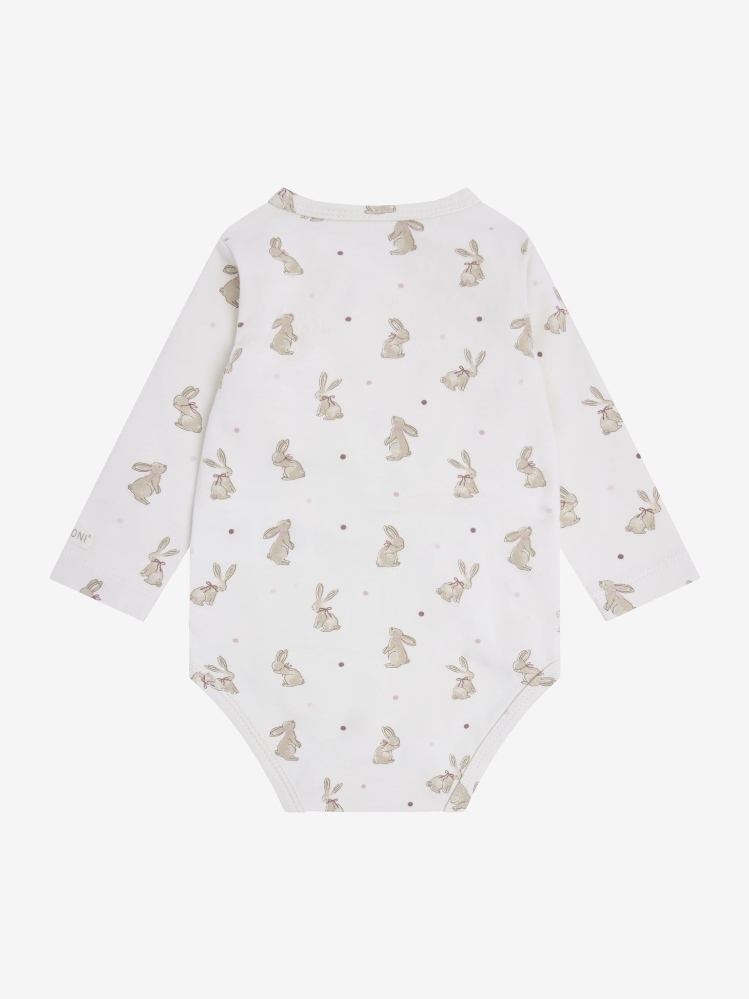 Overslagromper met konijnenprint – Pale Lilac – Biologisch katoen – Fixoni