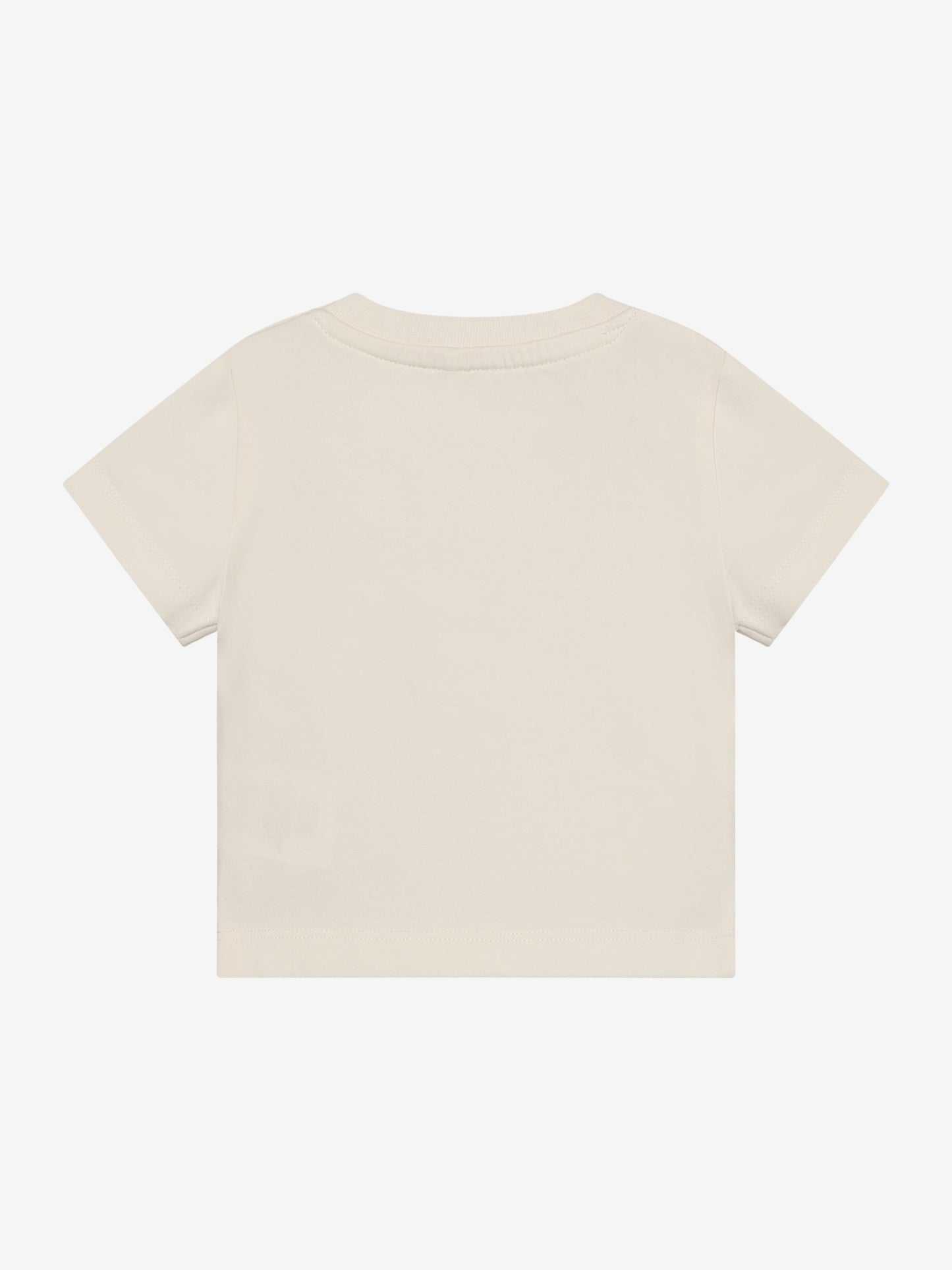T-Shirt Kurzarm - Baumwolle - Weiß/Antique White - Huttelihut