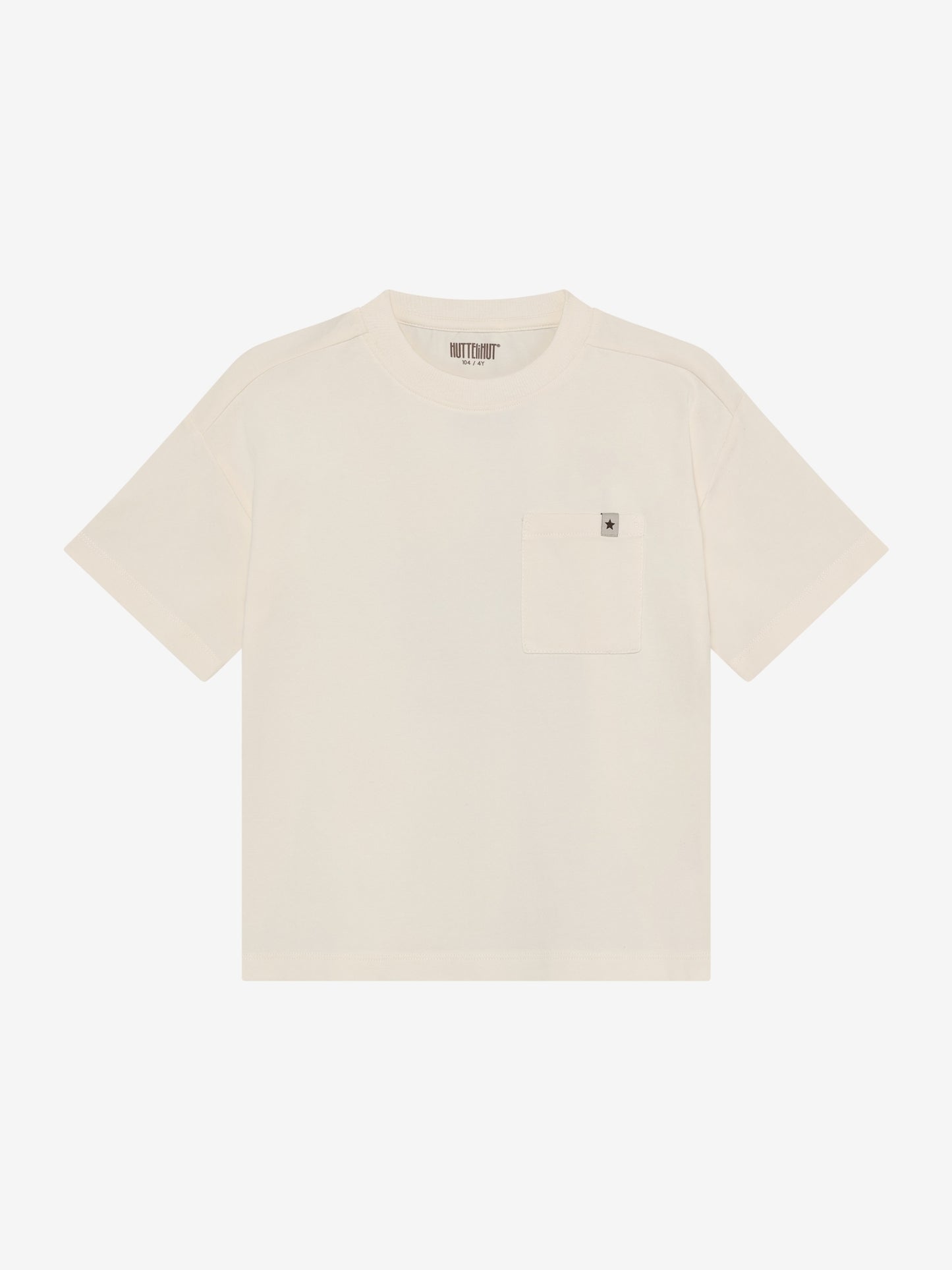 Graphic T-shirt - Organic Cotton - White/Antique White - Huttelihut