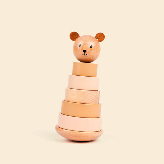 Marcel the Bear stapeltoren - Houten stapelspeelgoed - Egmont Toys