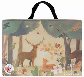 Bodenpuzzle 40 Teile Wald – 80x35 cm – ab 3 Jahren – Egmont Toys
