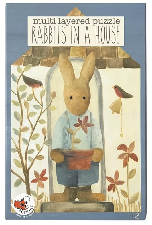 Layered puzzle Rabbit - FSC cardboard - 3+ years - Egmont Toys