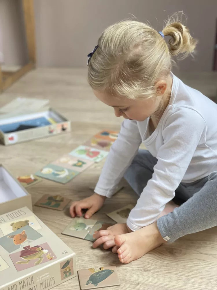 Mix & Match Tierpuzzle – 10 Teile – FSC-Karton - Egmont Toys