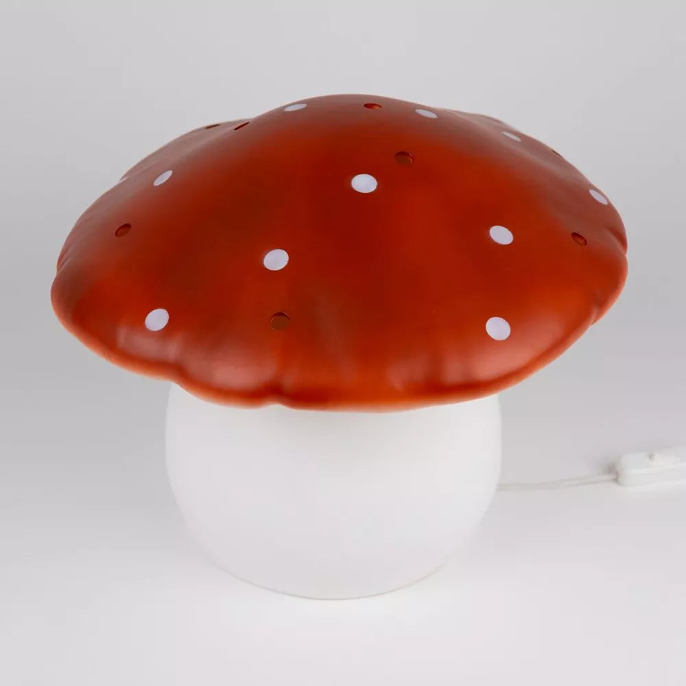 Nachtlampe Pilz Groß – Roter Ziegel mit Dimmer – 29 x 30 cm – Egmont Toys