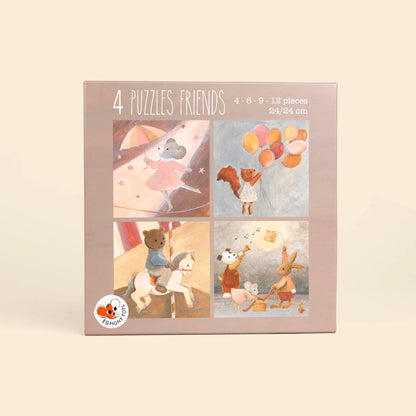 4 Puzzle Freunde - FSC-Karton - 3+ Jahre - Egmont Toys