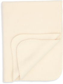 Baby Blanket Wool Fleece - Babydecke mit Festonstich - Engel Natur