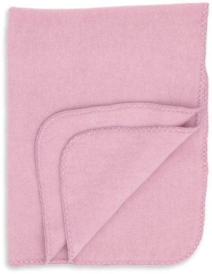 Baby Blanket Wool Fleece - Babydecke mit Festonstich - Engel Natur