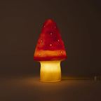 Nachtlampe Pilz Klein – Ziegelrot mit Dimmer – 28 cm – Egmont Toys
