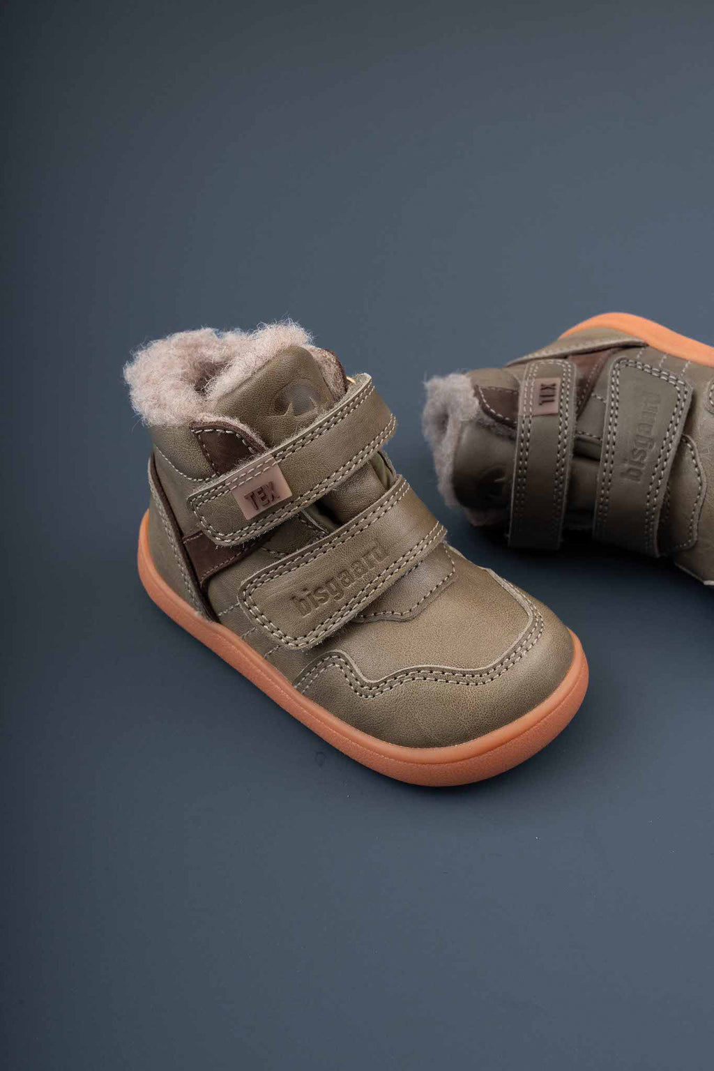Barefoot Becky TEX Winterschoen – Sage – Waterdicht & Wol gevoerd – Bisgaard