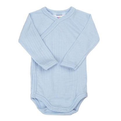 Wrap bodysuit - 100% merino wool - Joha