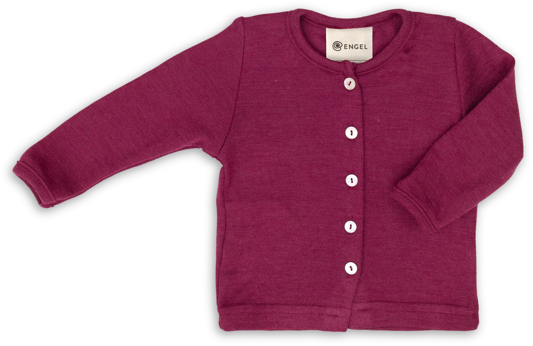 Baby Cardigan - Wool/Silk - Walnut - Baby Cardigan - Engel Natur