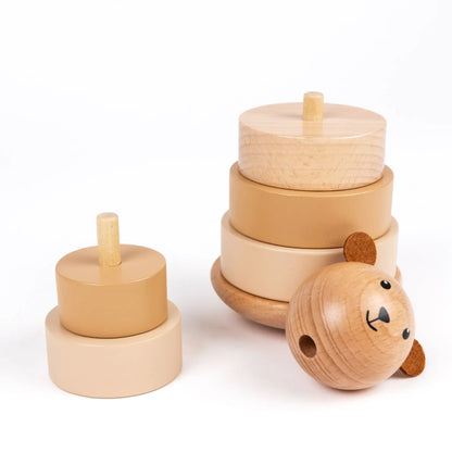 Marcel the Bear stapeltoren - Houten stapelspeelgoed - Egmont Toys