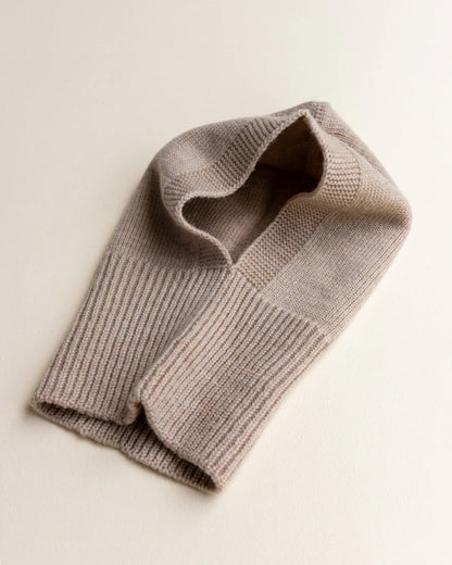 Balaclava - 100% extra fine Italiaanse merino wol - HVID