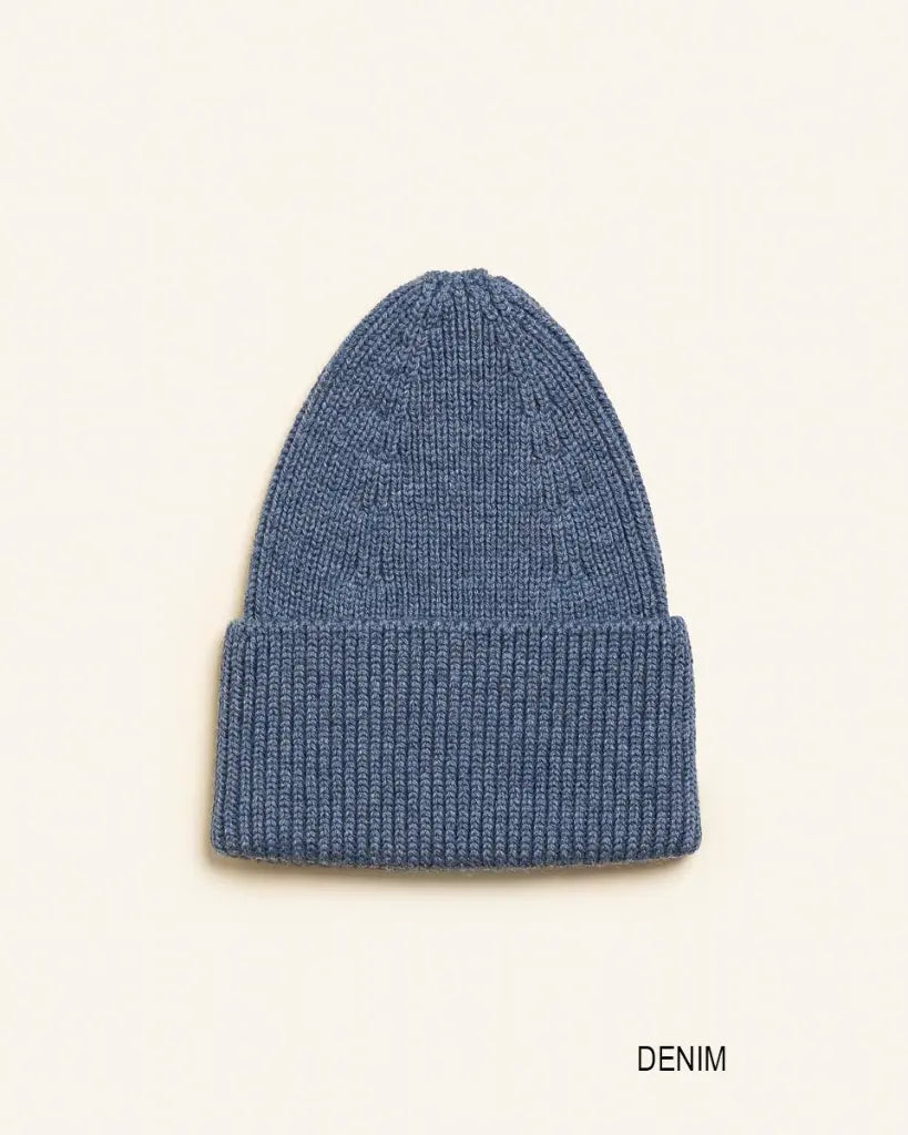 Beanie Fonzie Kids - 100% extra fine Italiaanse merino wol - HVID