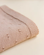 Babydecke Ajour - Bibi Blanket - Merinowolle - HVID