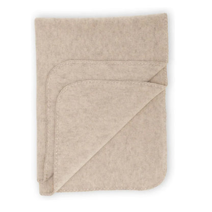 Baby Blanket Wool Fleece - Babydecke mit Festonstich - Engel Natur