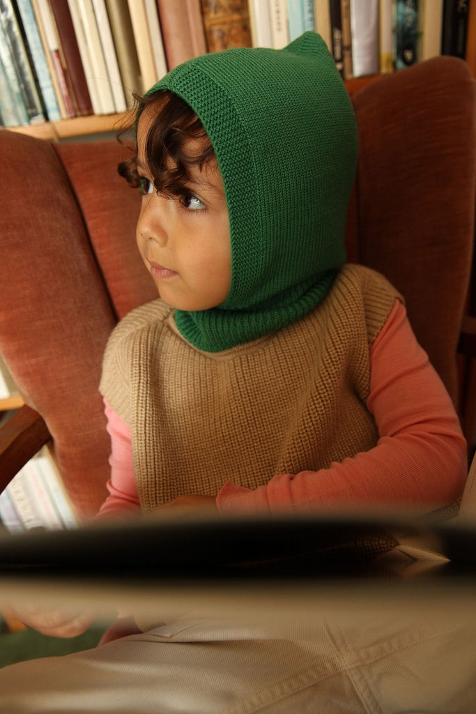 Balaclava Eddy - 100% extra fine Italiaanse merino wol - HVID