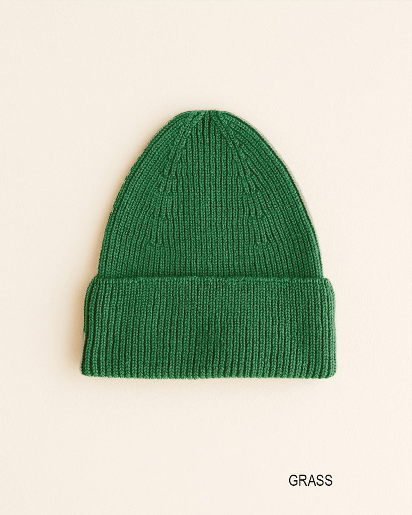 Beanie Fonzie Kids - 100% extra fine Italiaanse merino wol - HVID