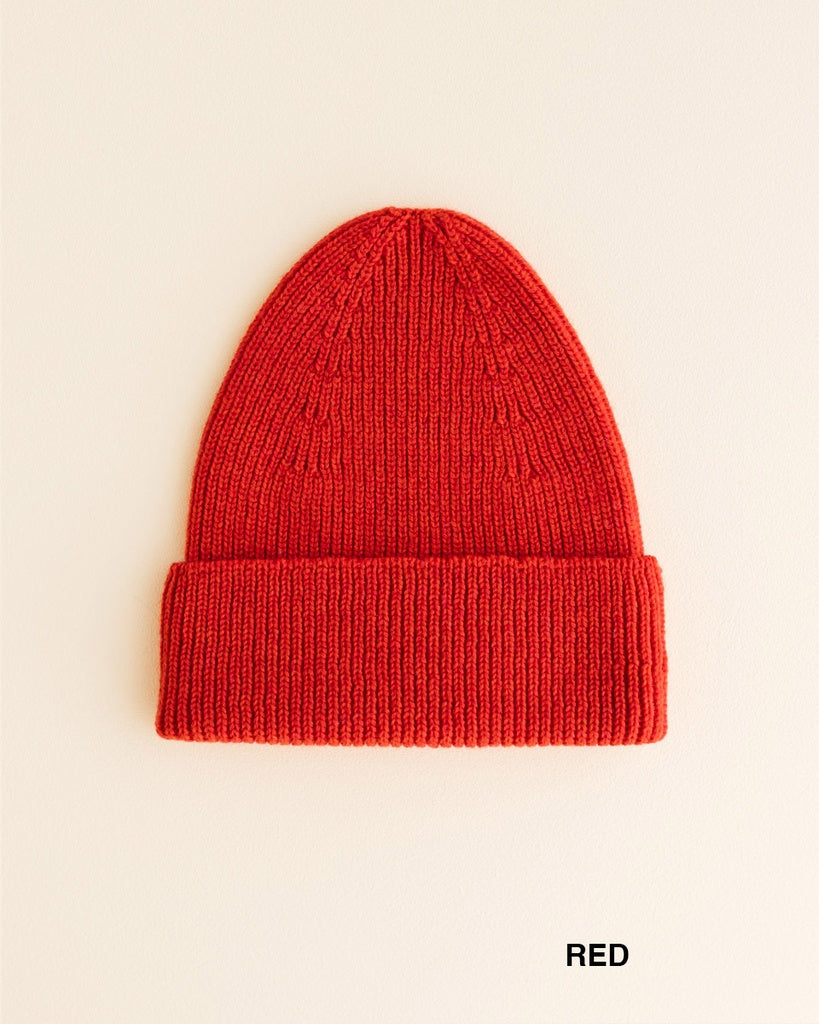 Beanie Fonzie Kids - 100% extra fine Italiaanse merino wol - HVID