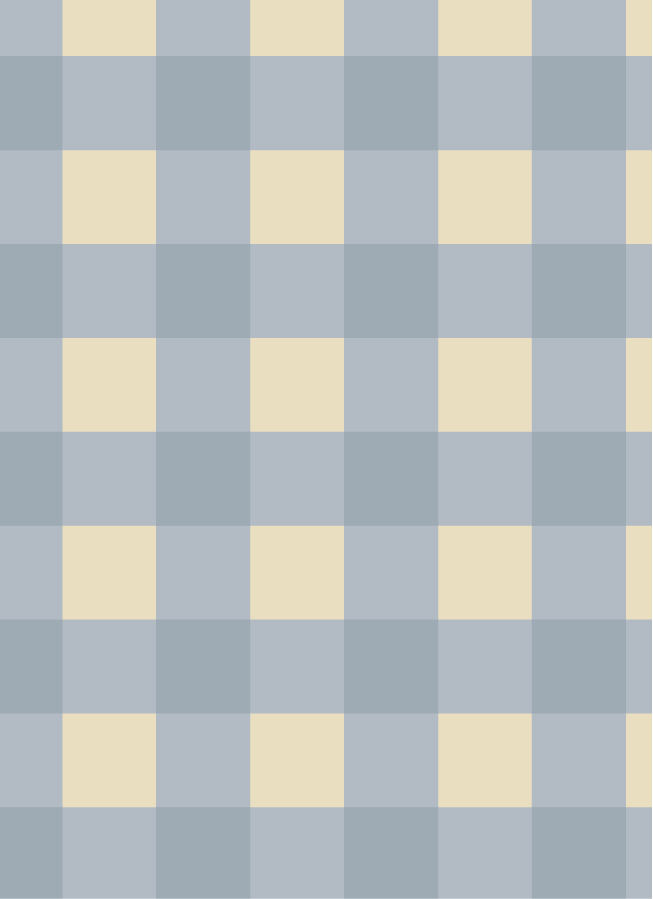 Gingham Ruiten Lichtblauw – Atelier Chien: detail van het behangpatroon.