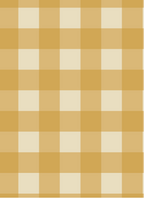 Detail of the ochre yellow and cream check pattern of Gingham wallpaper by Atelier Chien.