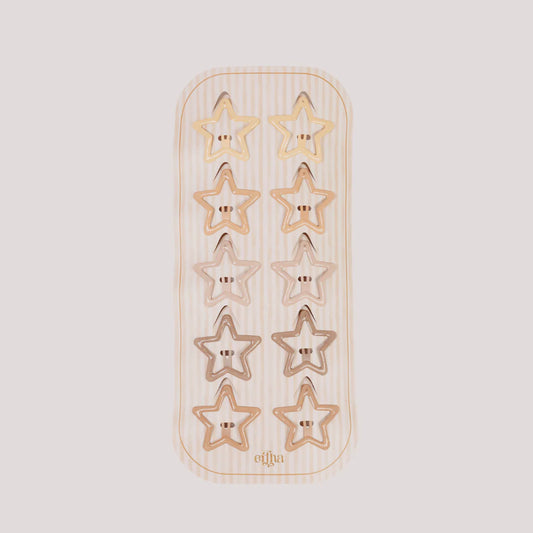 Glitter Haarknipjes Set - Sterretjes - 10 Stuks - Mrs Ertha