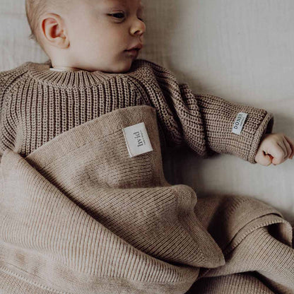 Babydecke - Felix Blanket - Merinowolle - HVID