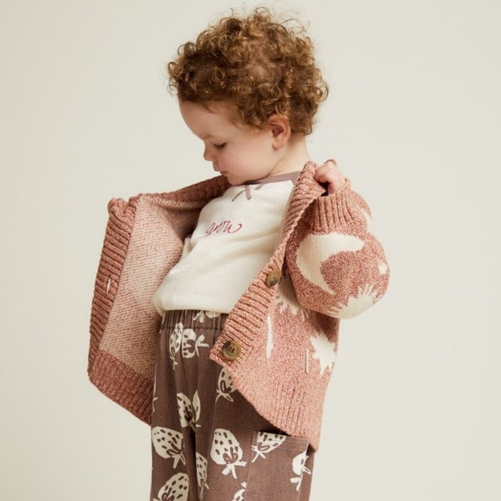 Moon Star Cardigan Russet – 100% Biologisch Katoen – Claude & Co