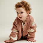 Moon Star Cardigan Russet – 100% Biologisch Katoen – Claude & Co