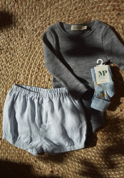 Leinen-Kurzshorts Pabi - Blue mist/Blau - MarMar Copenhagen