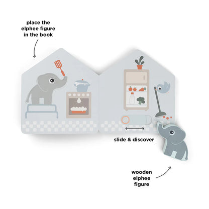 Interactive booklet 'Home' - Elphee's home board book - Deer friends - Colour mix - Done by Deer