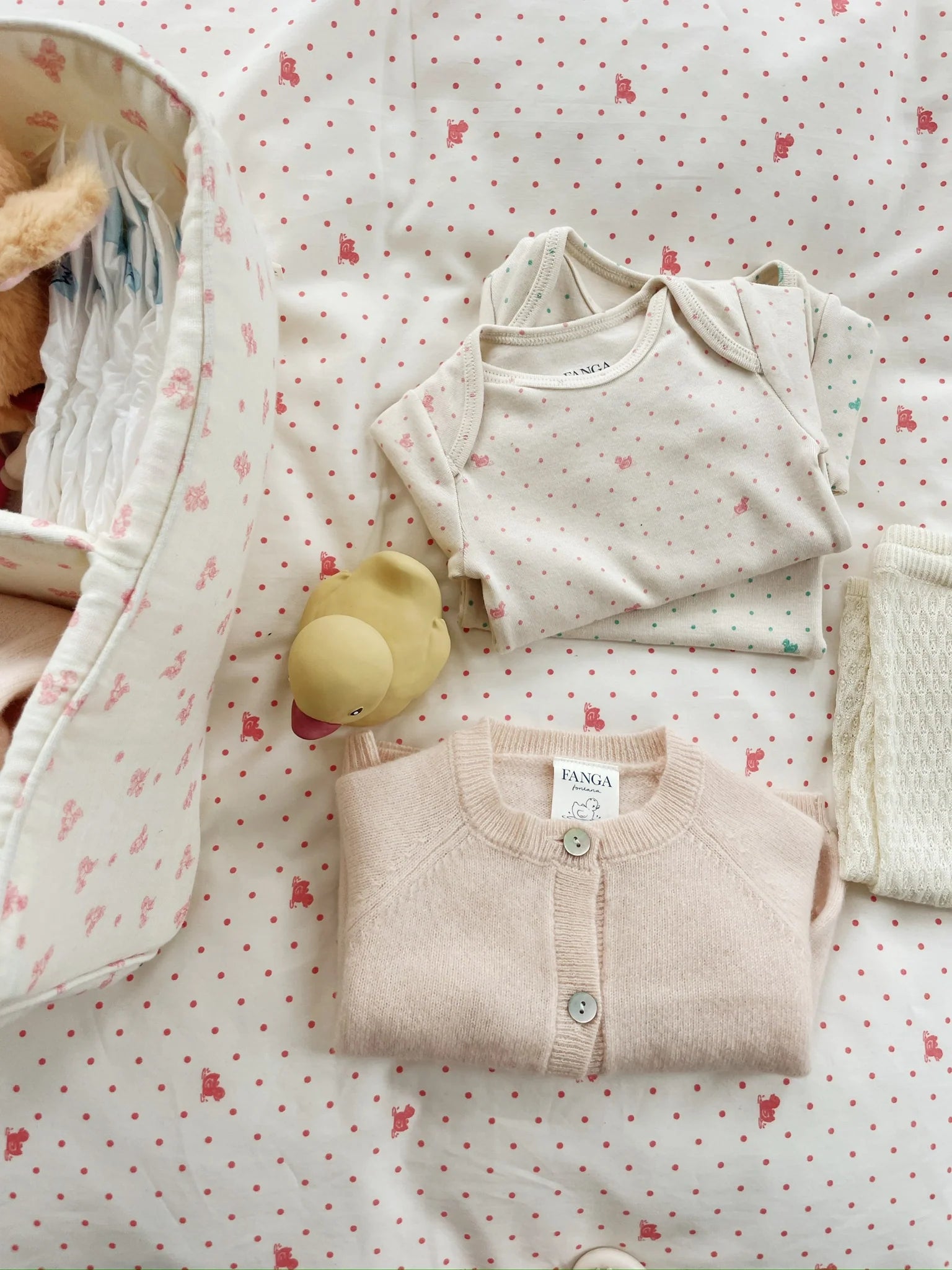 Savora Cardigan - Antique White - Babyweste aus Wolle - Wolle - Konges Sløjd