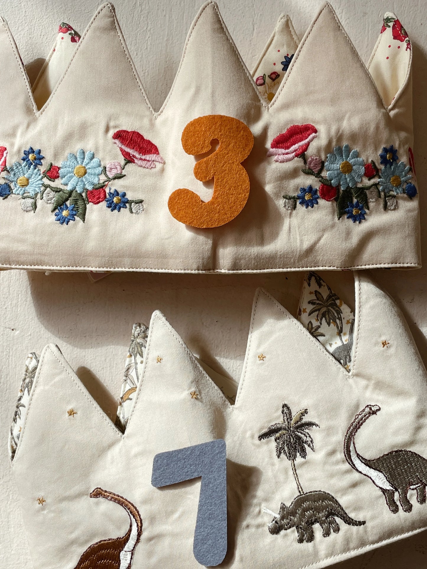 Birthday Crown - Flowers - Number 1 to 9 - Cotton - Konges Sløjd