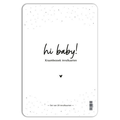 Ausfüllkarten - Babybesuch Ausfüllkarten 20 Stück – A5 - Fyllbooks