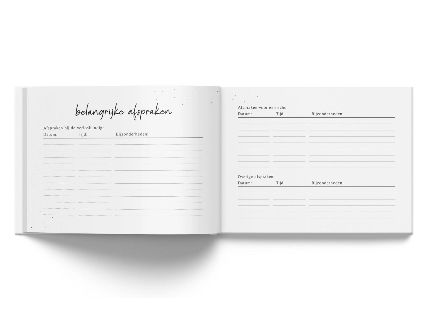 Babytagebuch - Meine Ultraschallbilder – Leinen Beige - Fyllbooks